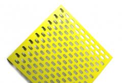 China Customized Powder Coating Hexagonal Perforated Sheet Aluminum Metal Panel supplier