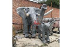 China Theme Park Realistic Animatronic Animals Life Size Elephant Customized supplier