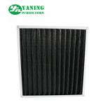 China Eradicate Odor Synthetic Fiber Filter , Mini - Pleat Activated Carbon Filters for sale