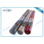 Biodegradable Disposable PP Non Woven Textiles / Printed Polyester Tablecloths In Roll