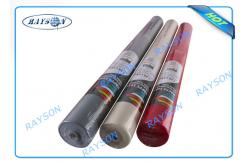 China Biodegradable Disposable PP Non Woven Textiles / Printed Polyester Tablecloths In Roll supplier
