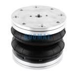 Convoluted Suspension Air Shock FD76-14 Contitech 6''x2 Dunlop Air Spring With Aluminum Cover for sale