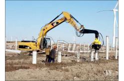 China Side Clamp Hydraulic Impact Sheet Pile Driving For Excavators Zoomlion ZE230 supplier
