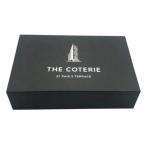 Paperboard Foldable Cardboard Gift Boxes Matt Lamination Black Magnetic Pantone