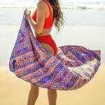 Digital Printing Fashion Beach Towel 140 - 300gsm Embroidered Logo for sale
