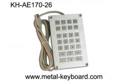 China USB Self - service Terminal Metal Kiosk Keyboard 26 Keys , Flat key Keyboard supplier