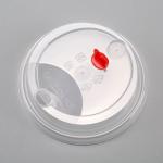 Clear Pp Hot Plastic Cup Lid 90mm Heat Tolerance Good Strength Portable for sale
