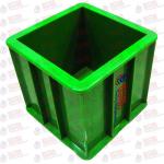 Lightweight EN 12390-1 Concrete Testing Equipment Plastic Cube Mould 150mm for sale