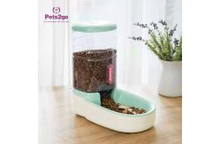 China Blue Easy Carrying 2.5kg PP Pet Feeder Bowls supplier