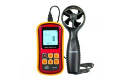 China 0.2C 9V Air Temperature Air Velocity Anemometer supplier