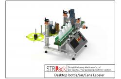 China Desktop Jar / Cans Bottle Labeling Machine 20 - 60pcs/Min supplier
