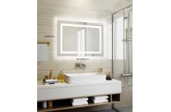 China Hotel Lighted Magnifying Makeup Mirror With Bluetooth And Dimmable Light supplier