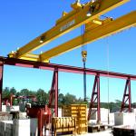 31.5m Span 32/5t European Style High Duty A5 Double Girder Overhead Crane for Workshop Using for sale