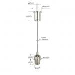 Brass Ceiling Cable Hanging System Light Suspension Kit With M10 Thread YW86012 for sale