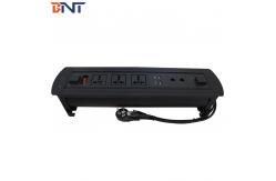 China Desk Flip Up Hidden Connector With 3* Universal Power  /1*Switch Configuration supplier