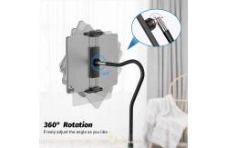 China 177cm Tablet Floor Gooseneck Mobile Phone Holder With Three Section Adjustable Tube supplier
