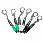 Silk Screen Animal Brass 65mm Small Ballpoint Pens With C Keyring for sale