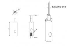 China Female Thread Wire Cable Grippers No Tool Adjustment Reusable For Lighting supplier