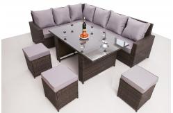 China KD rattan sofa set supplier