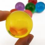clear transparency colored acrylic ball contact juggling ball