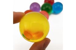 China clear transparency colored acrylic ball contact juggling ball supplier