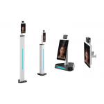 LCD Display Face Recognition Temperature Measurement Kiosk 8 Inch for sale