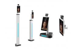 China LCD Display Face Recognition Temperature Measurement Kiosk 8 Inch supplier