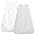 China 2 Pack Micro-Fleece Baby Sleep Sack with 2-Way Zipper - Comfortable Wearable Blanket With Clouds for sale