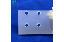 China Custom Glass Round Frosted Shaped Plate Laser Perforated Quartz Disk Quartz Plate supplier