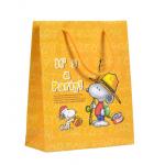 Eco Friendly Custom Printed Medium Blue Paper Party Favor Bags With Handles