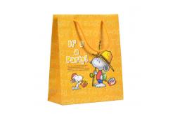 China Eco Friendly Custom Printed Medium Blue Paper Party Favor Bags With Handles supplier