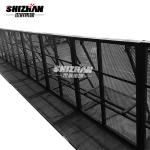 6061-T6 Black Concert Crowd Control Barrier With 2mm Mesh Thickness for sale