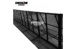 China 6061-T6 Black Concert Crowd Control Barrier With 2mm Mesh Thickness supplier