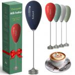 Milk frother made of ABS and 304 stainless steel, double agitator for fast milk frothing for sale