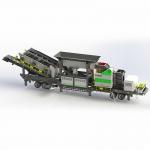 Tyre Type Electricity Powered Mining Crushing Equipment Iron Ore Crushing Plant for sale