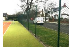 China Easily Assembled 8ft PVC Coated Diamond Chain Link Fence supplier