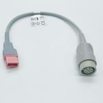 700-0027-00 ECG Cable Adaptor Pink 10pin Distal To Round 7pin Proximal TPU Material for sale