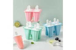 China Popsicle Molds 6 Pieces Silicone Ice Pop Molds BPA Free Ice Pop Maker supplier