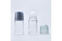 China Clear Amber Large Roller Ball Bottles Refillable Roll On Perfume Bottle supplier
