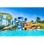 Water Park Games Equipment Fiberglass Water Slide For Children for sale