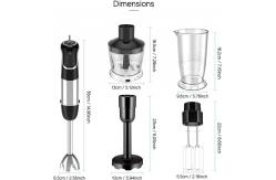China 5 In 1 Stick Hand Blender Stainless steel Body With Variable Speeds supplier