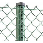 Galvanized PVC Coated Diamond Mesh Wire Chain Link Fence Roll for sale