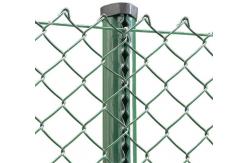 China Galvanized PVC Coated Diamond Mesh Wire Chain Link Fence Roll supplier