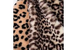 China 100% Polyester Customized Printed Faux Rabbit Fur Fabric for Garment Home Textiles supplier