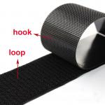 Polyester And Nylon Injection Hook 10mm-350mm Velcro Tape With Adhesive for sale