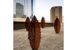 China Modern Corten Steel Sculpture Welded Statue Customized Size supplier
