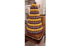 China Clear Macaron Display Tower Transparent Recyclable Plastic 10 Tier For Wedding Party supplier