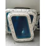 Weathertight Aluminum Alloy Marine Windows Fixed Model 8 / 10 / 12 mm Thickness for sale