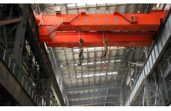 China Light Duty 10T Single Girder Overhead Crane Single Beam Crane With Electric Trolley supplier