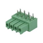 Electric Pcb Pluggable Terminal Block Connector Green HQ15EDGA for sale